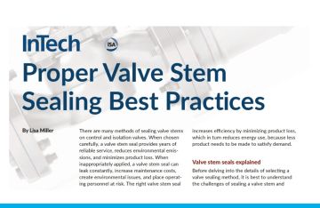 Proper Valve Stem Sealing Best Practices